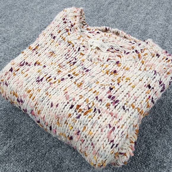 Lou & Grey Sweaters - Lou & Grey Sweater Womens XS S Confetti Speckled Yarn Wool Oversized Knit Top